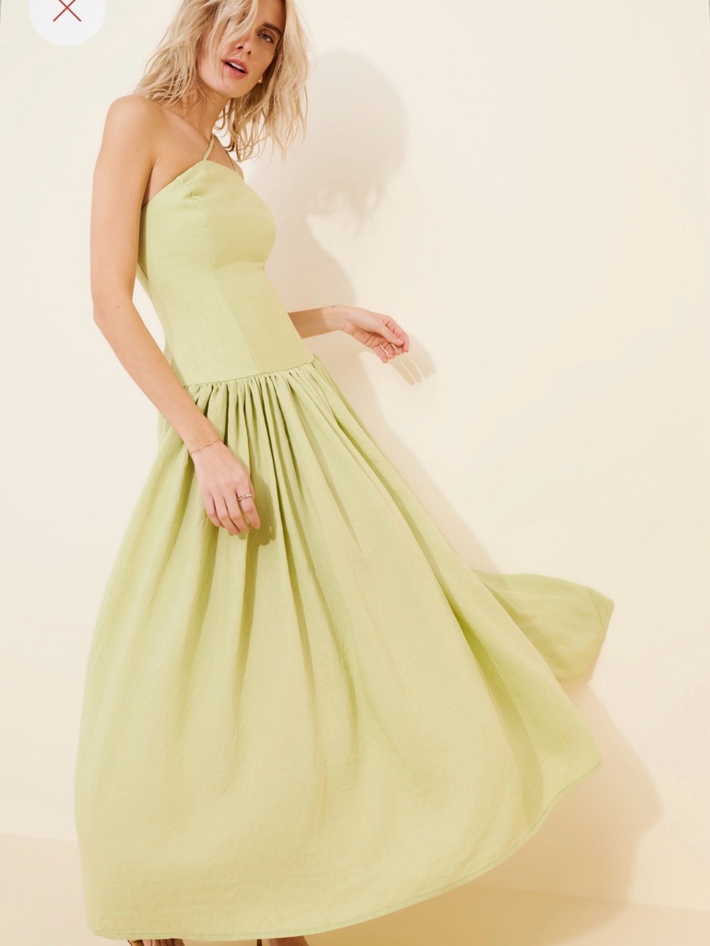 Lexy Linen Blend Maxi Dress